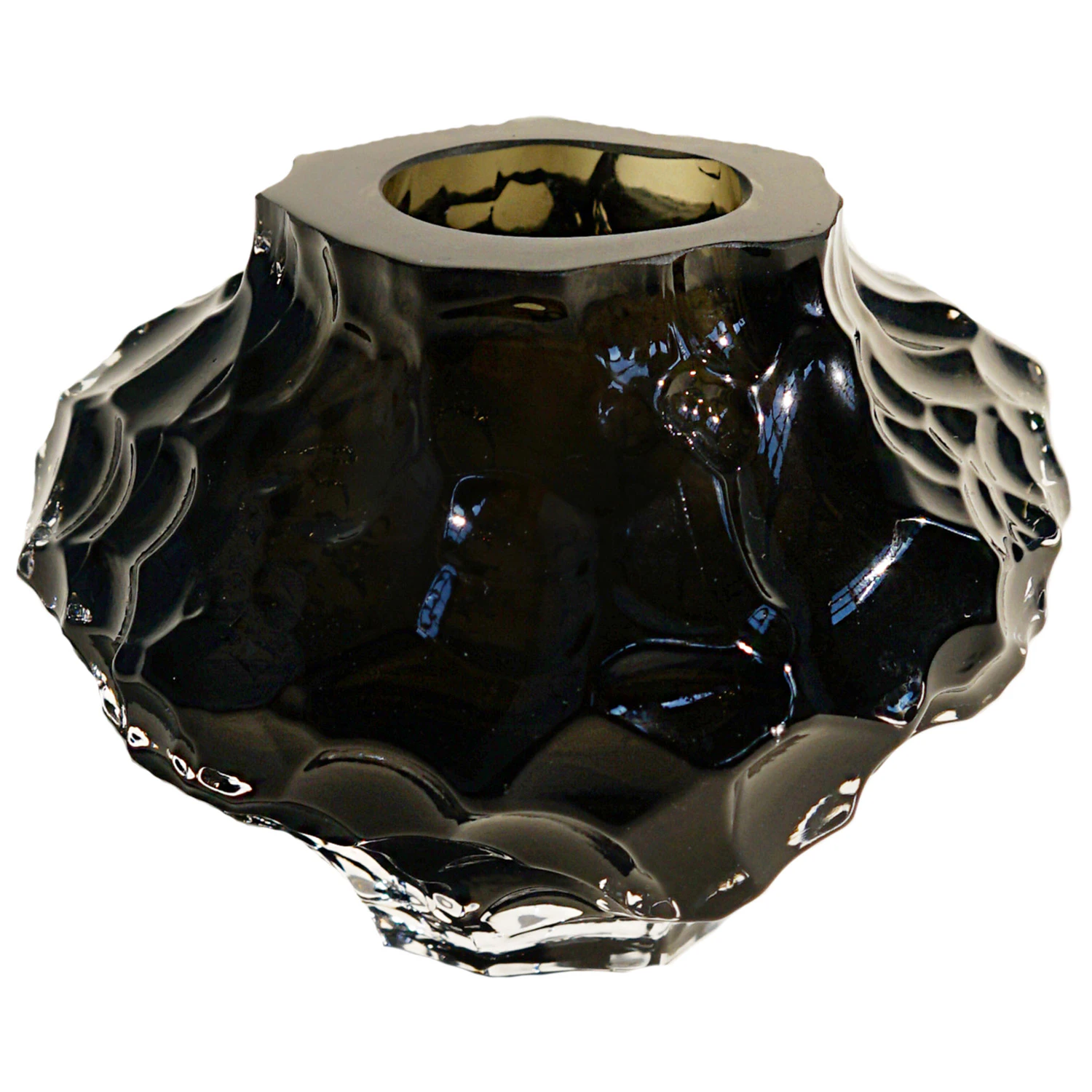 Hein Studio Canyon Mini Vase 8 Cm  -  Vaser Munnbl&aring;st Glass New Smoke - 1336