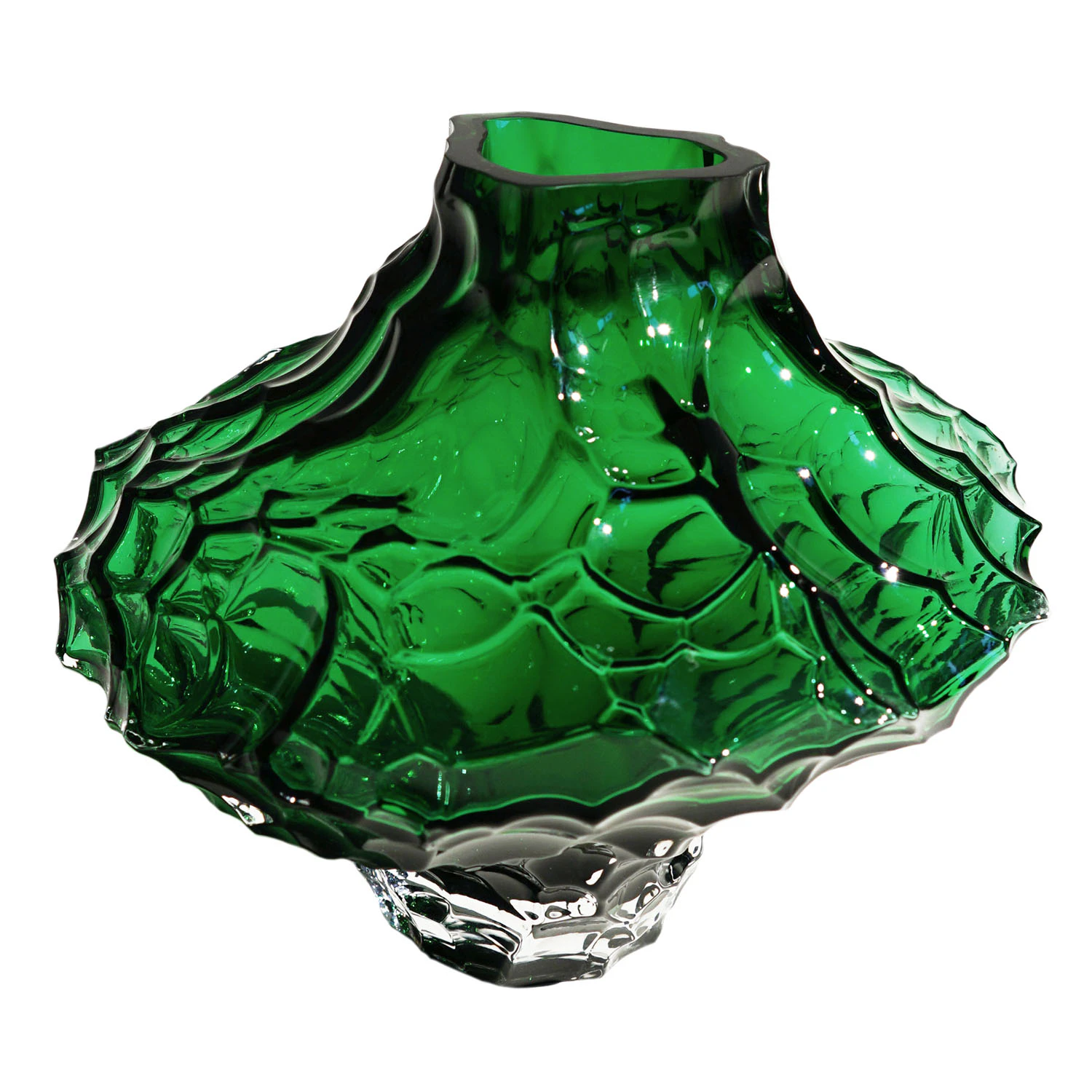 Hein Studio Canyon Vase 23 Cm  -  Vaser Munnbl&aring;st Glass Gr&oslash;nn - 1398