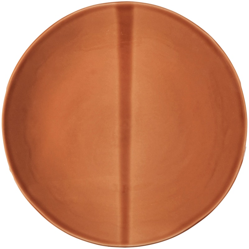 Nosse Ceramics Smooth Tallerken 28 cm, Terracotta