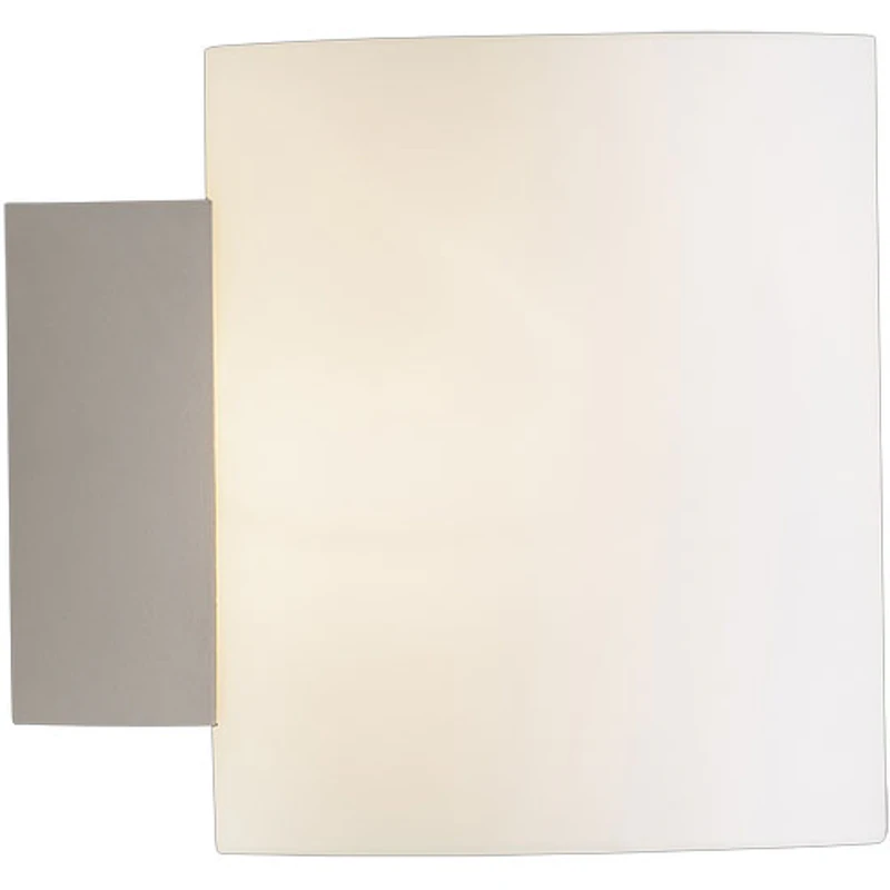 Evoke Vegglampe 120 mm, Hvit / Opalglass