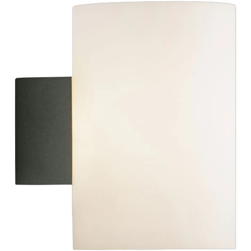 Evoke Vegglampe 180 mm, Antrasitt / Opalglass