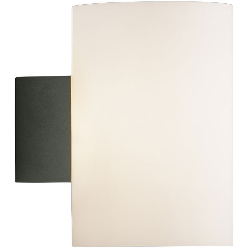 Evoke Vegglampe 180 mm, Antrasitt / Opalglass