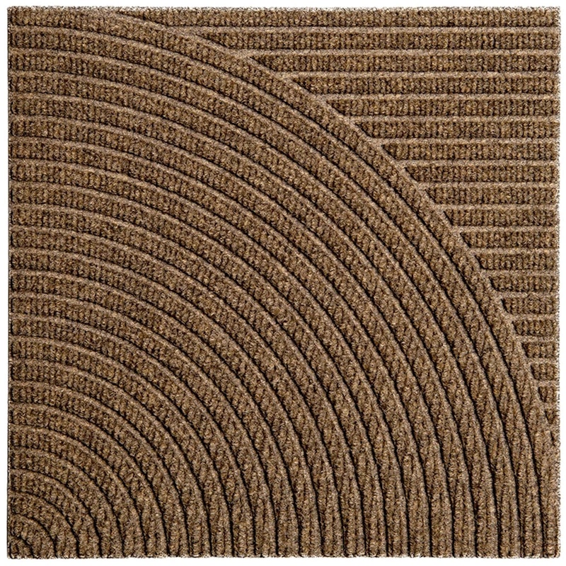 Zen Dørmatte 45x45 cm Horizontal & Circular, Beige