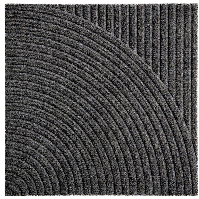 Zen Dørmatte 45x45 cm Vertical & Circular, Grey
