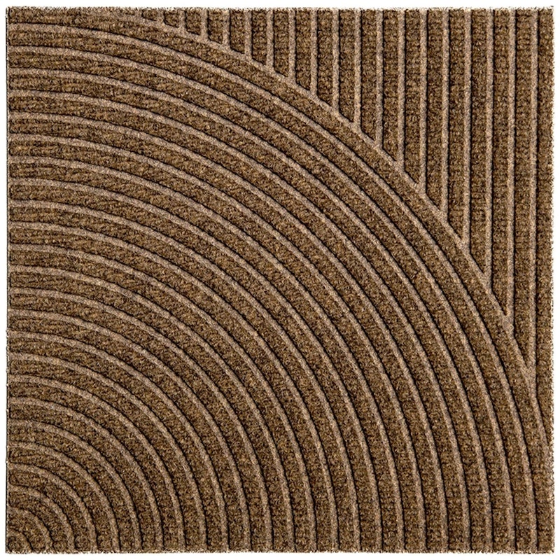 Zen Dørmatte 45x45 cm Vertical & Circular, Beige