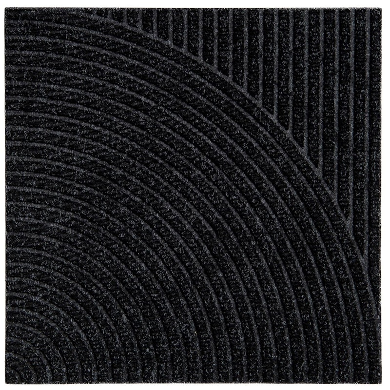 Zen Dørmatte 45x45 cm Vertical & Circular, Black