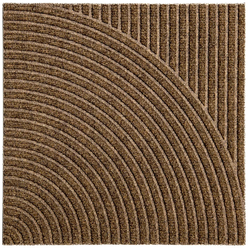 Zen Dørmatte 45x45 cm Vertical & Circular, Beige