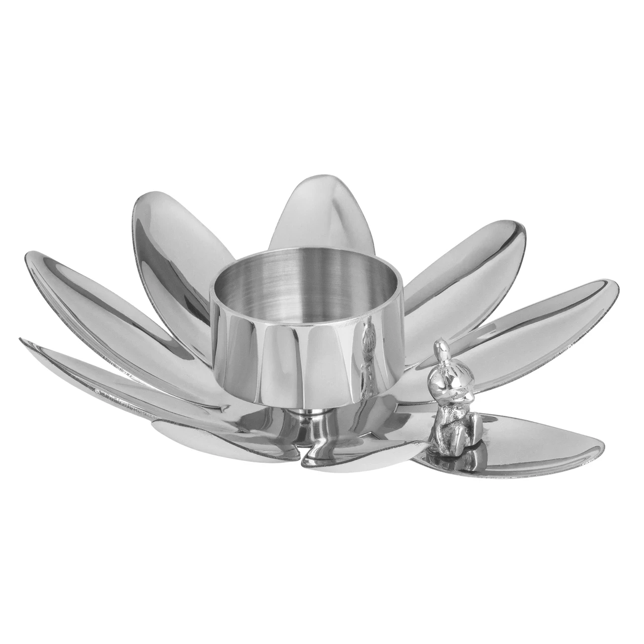 Hilke Collection Hilke X Mummi Telysholder Lilla  My Nickel Plated -  Lysestaker Messing Silver - 2025MXHCSLMNP