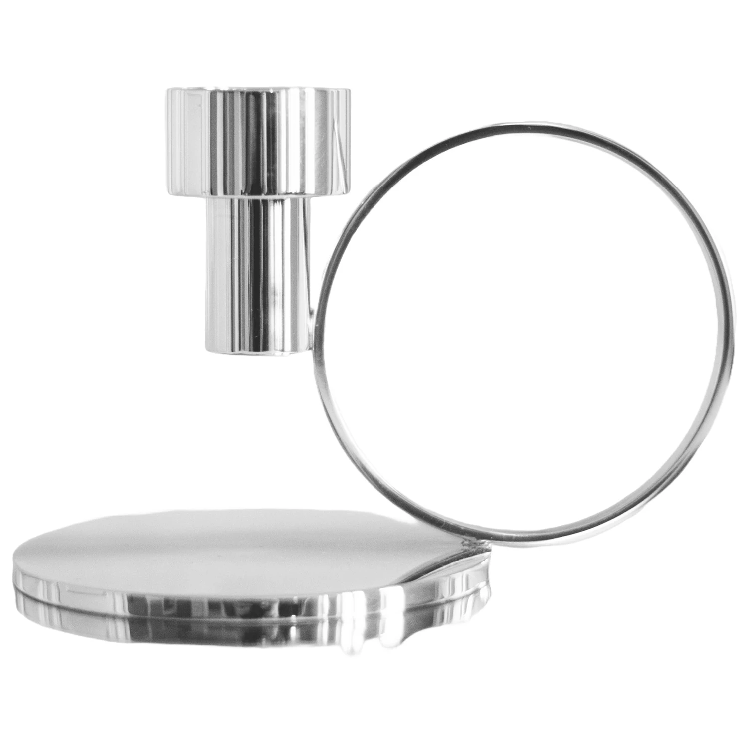 Hilke Collection Insieme Kammerlysestake Nickel Plated -  Lysestaker Messing Silver - 2017-0001NP