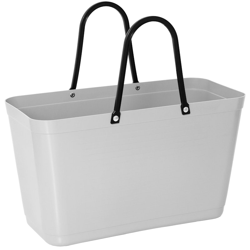 Hinza Veske Green Plastic, L / Lysegrå