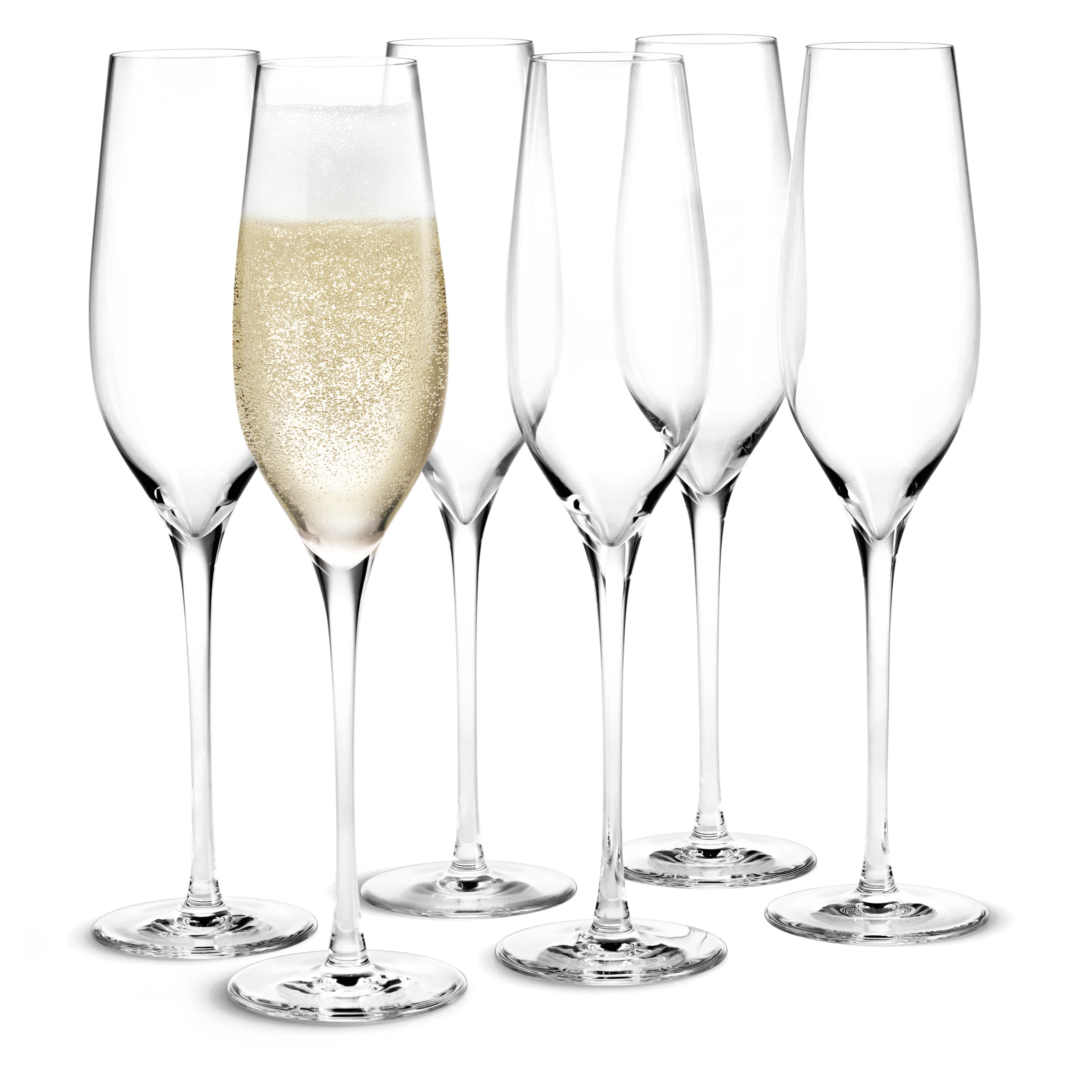 Holmegaard Cabernet Champagne 29 Cl 6-pk -  Champagneglass Glass Klar - 4402007