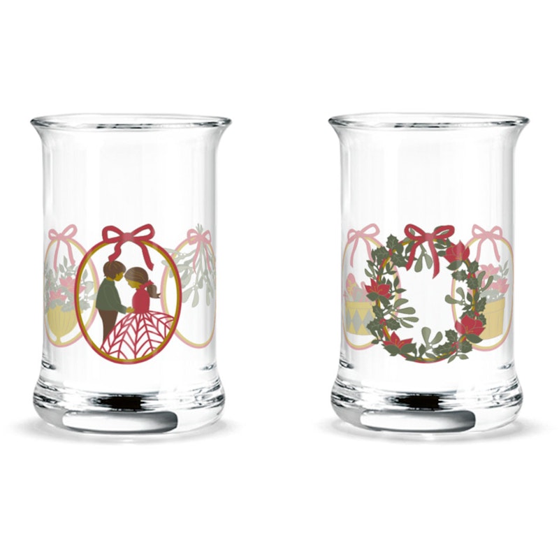 Holmegaard Christmas 2025 Lyslykte 3 cl, 2-pk