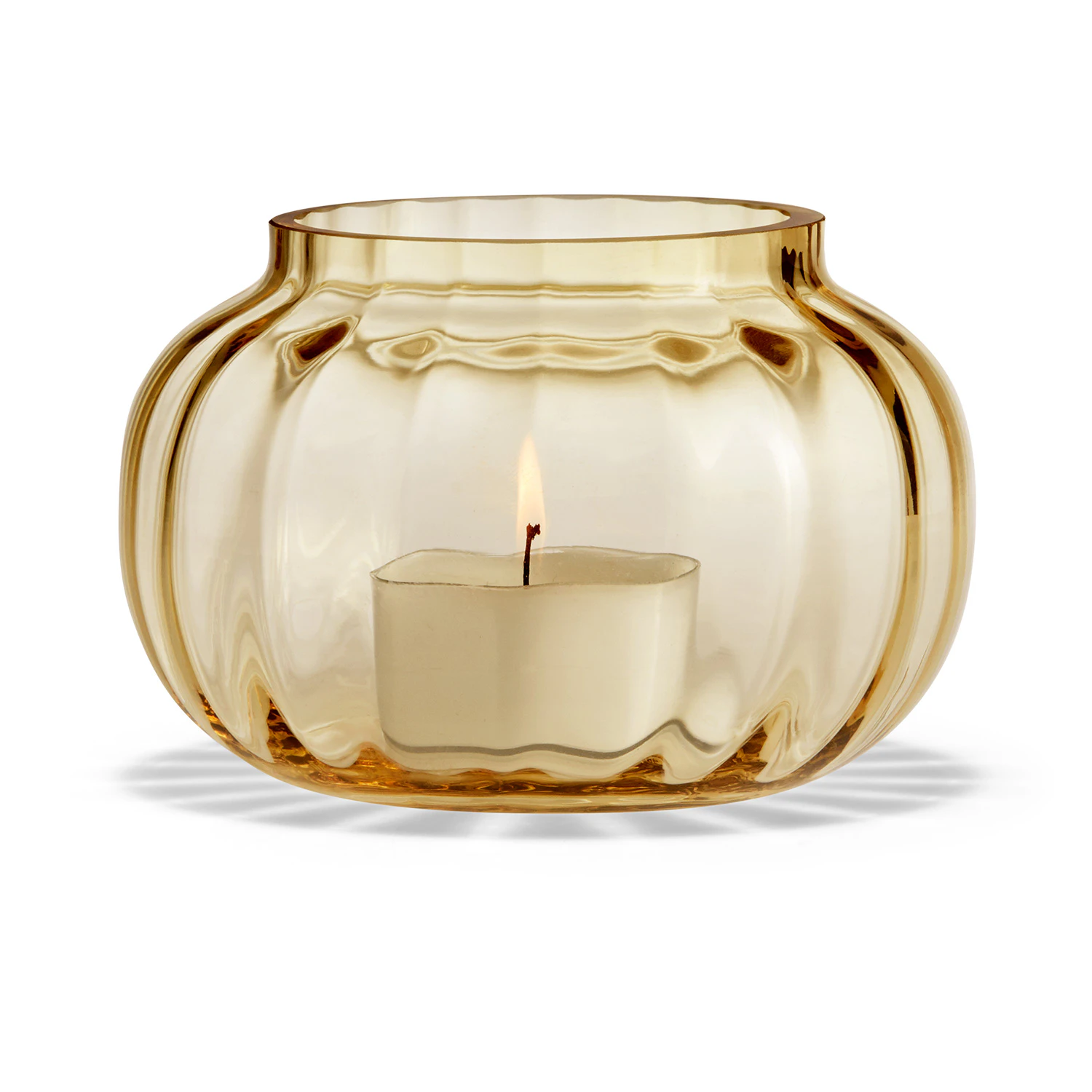 Holmegaard Primula Telysholder  -  Lyslykter Glass Amber - 4340405