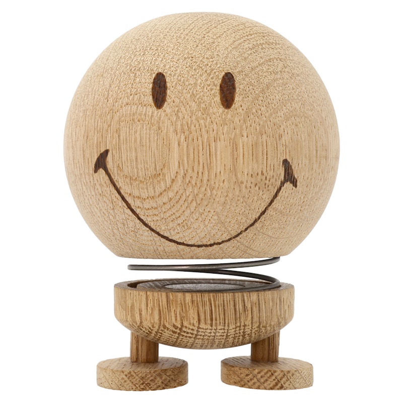 Hoptimist Smiley Figur M, Natural Oak