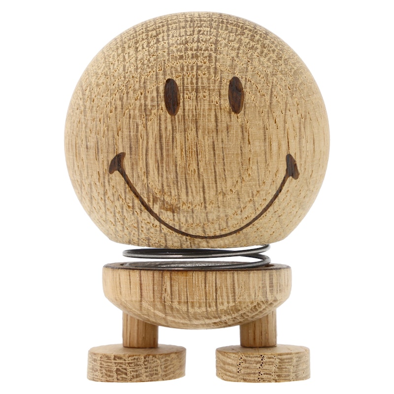 Hoptimist Smiley Figur S, Natural Oak