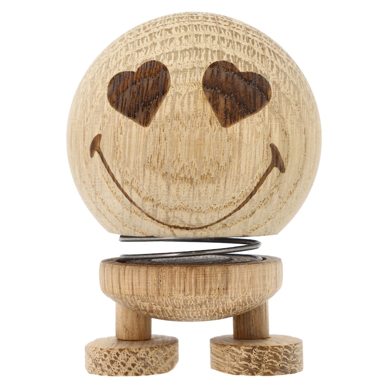 Hoptimist Smiley Love Figur S, Natural Oak