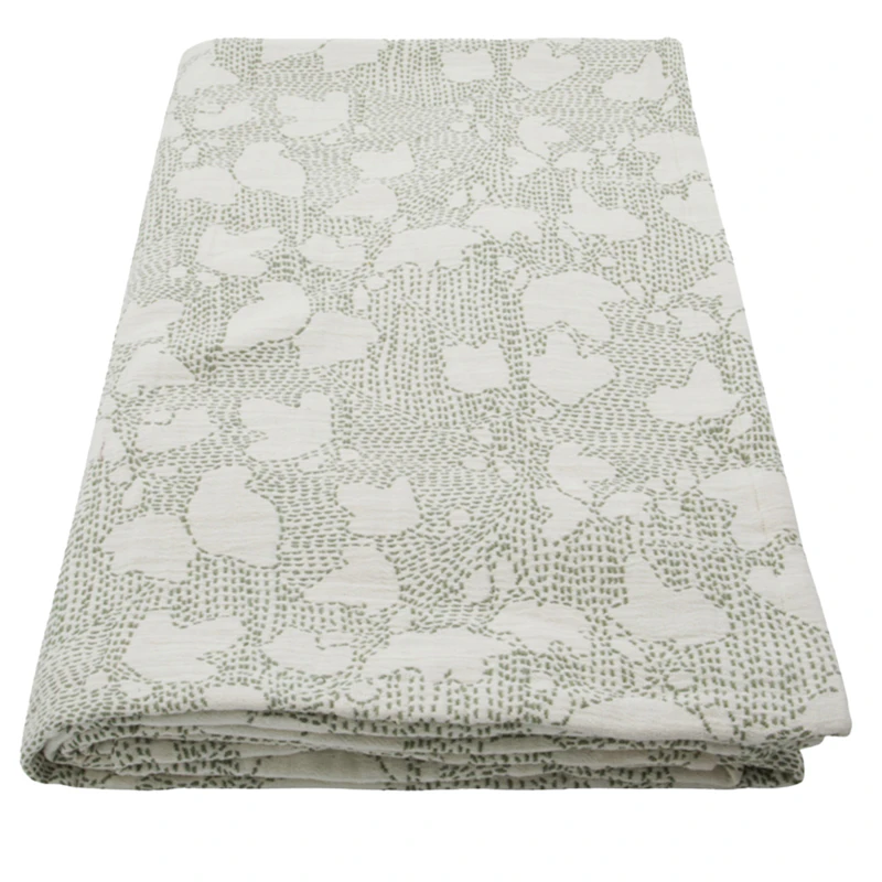 Mori Sengeteppe Off-white / Khaki, 250x250 cm