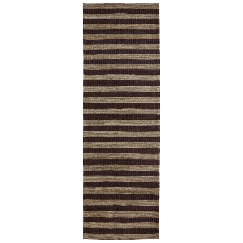 Block Teppe 90x300 cm, Brun/Naturfarget