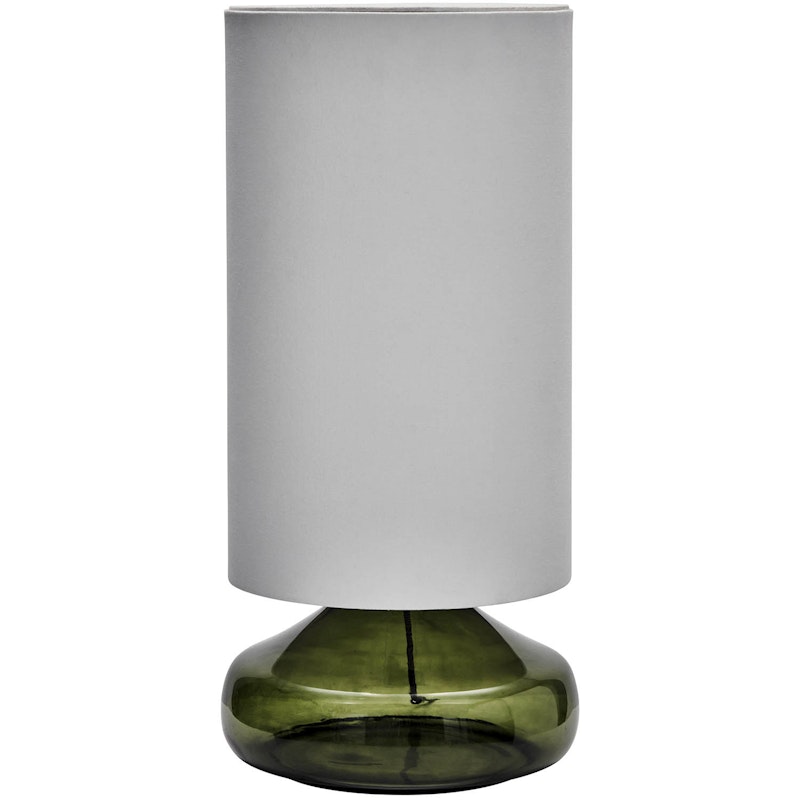 Matte Table Lamp, White/Green