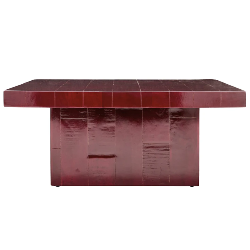 Brick Salongbord 100x100 cm, Rød