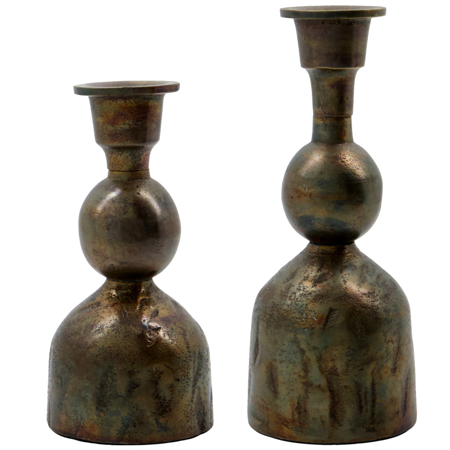 House Doctor Cast Lysestake  -  Lyslykter Aluminium Antique Brass - 900000518