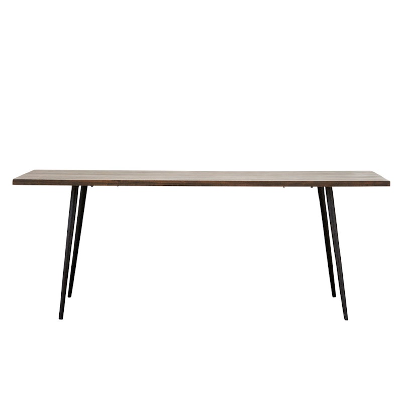 Club Spisebord 80x200 cm, Sortbeiset