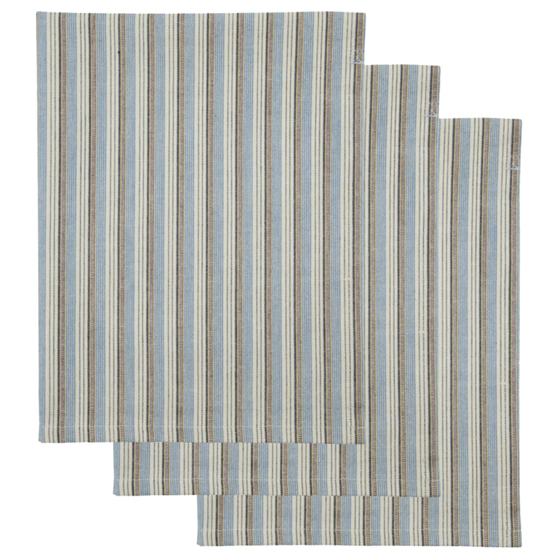 Cook Kjøkkenhåndkle 55x75 cm 4-pk, Blå/Sand