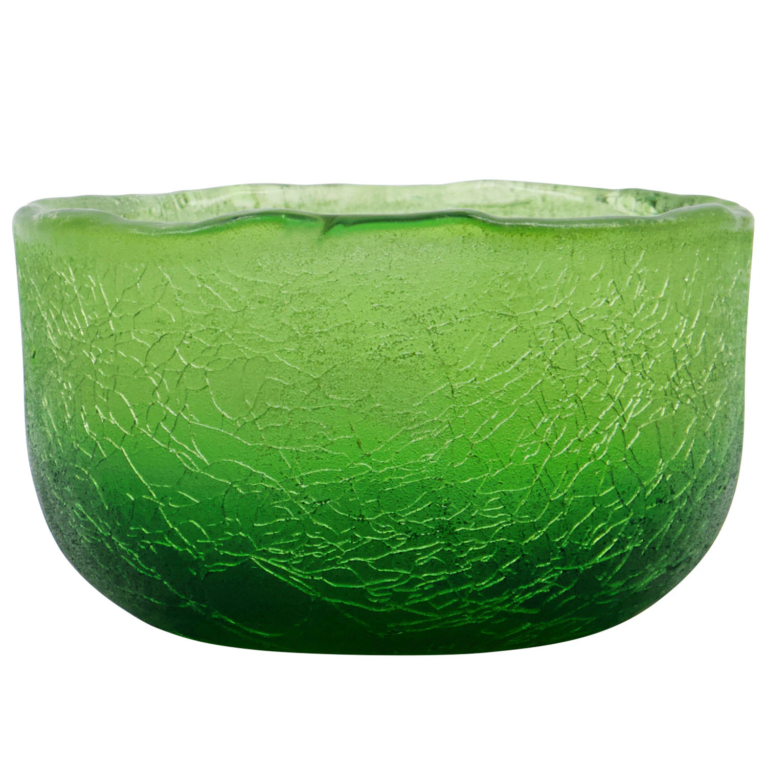 House Doctor Crackle Telysholder  -  Lysestaker Glass Gr&oslash;nn - 204103035