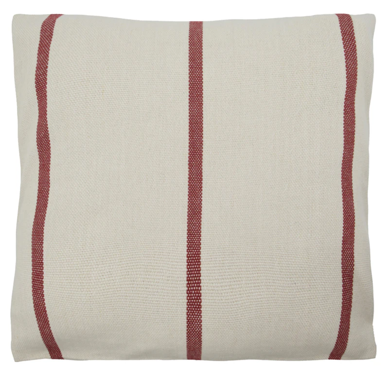 Nula Putetrekk 50x50 cm, Mørkerød / Off-white