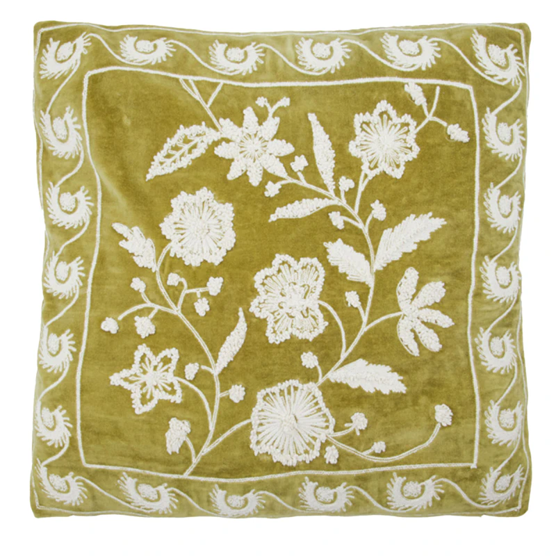 Rica Putetrekk 50x50 cm, Off-white / Sennepsgul