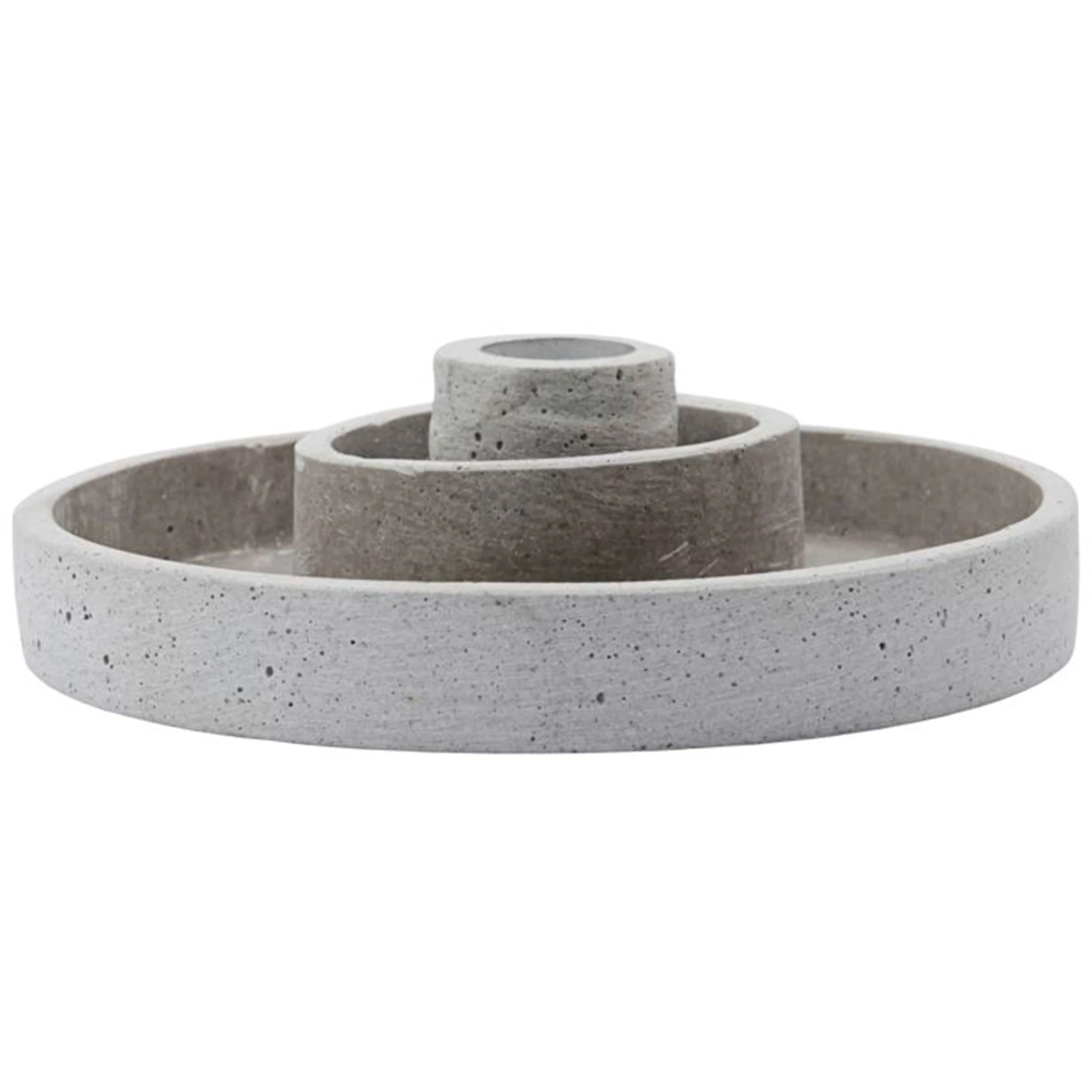 House Doctor Daca Candlestick Grey -  Lysestaker Polystone Gr&aring; - 207871040