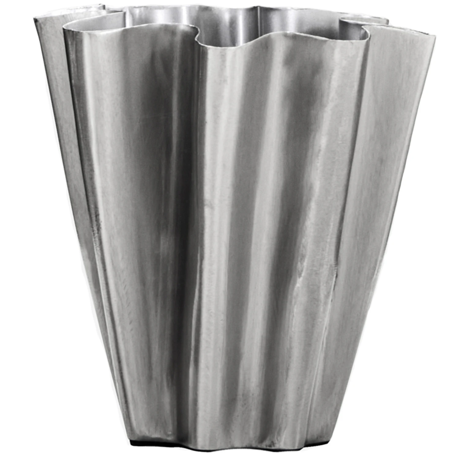 House Doctor Flood Vase -  Vaser Jern Brushed Silver - 900000765