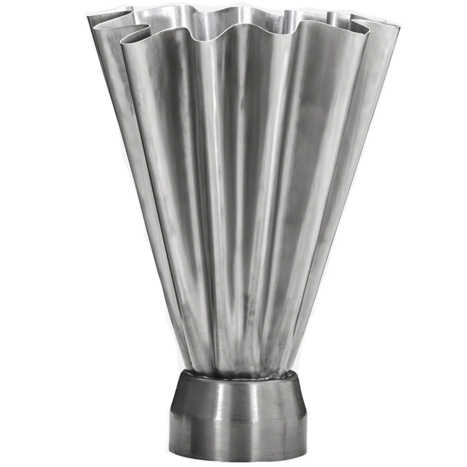 House Doctor Flood Vase 33 Cm B&oslash;rstet S&oslash;lv -  Vaser Jern Brushed Silver - 900000763