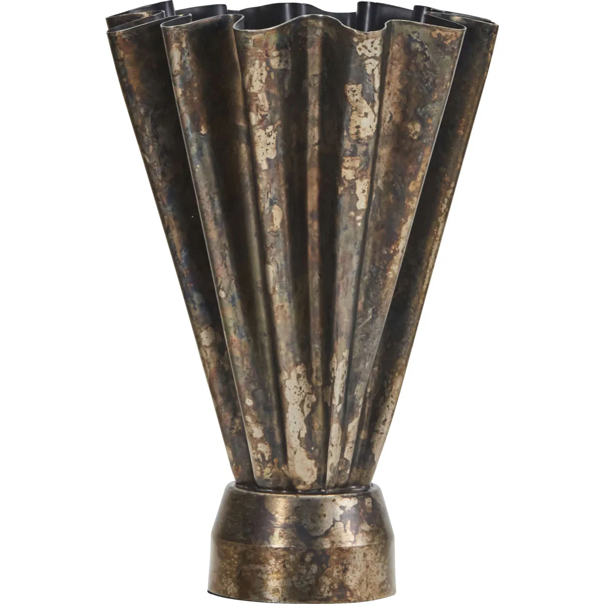 House Doctor Hdflood Vase 33 Cm  -  Vaser Jern Antique Brown - 203661214