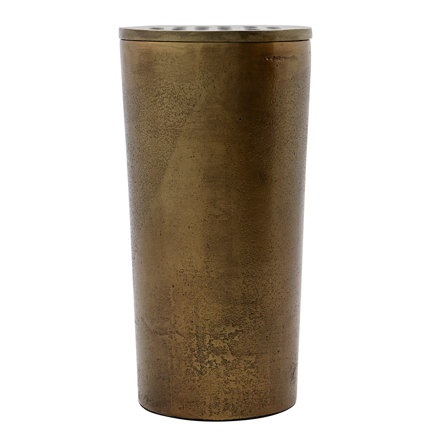 House Doctor Flow Vase 18x&oslash;9  -  Vaser Aluminium Antique Brass - 211151024