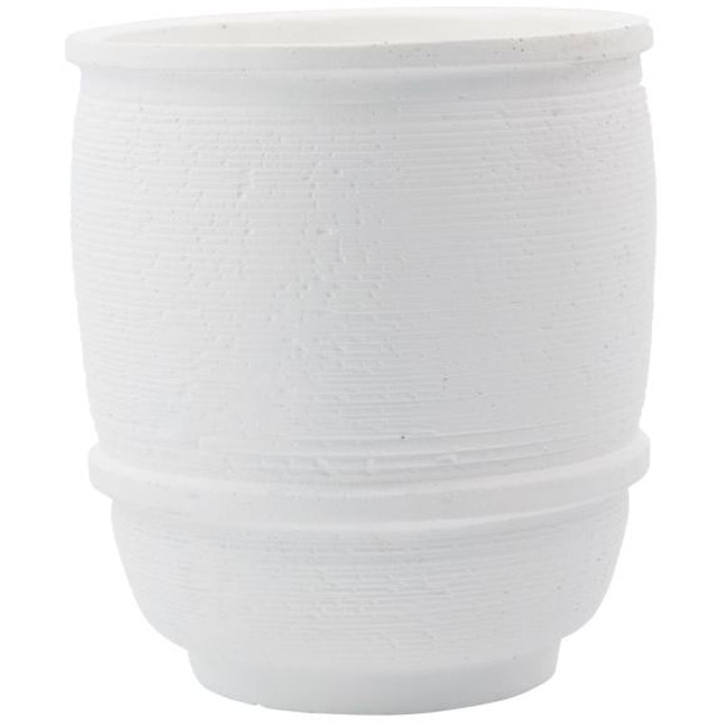 Ground Krukke Hvit, Ø14 cm H16 cm