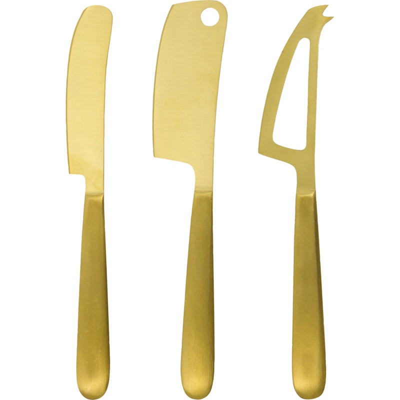 HDCheese Osteknivsett Gull 3-pk