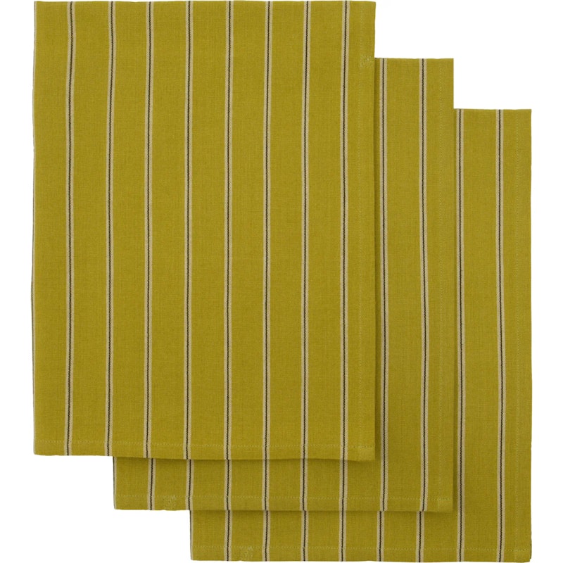 HDCook Kjøkkenhåndkle 55x75 cm 3-pk, Sennepsgul