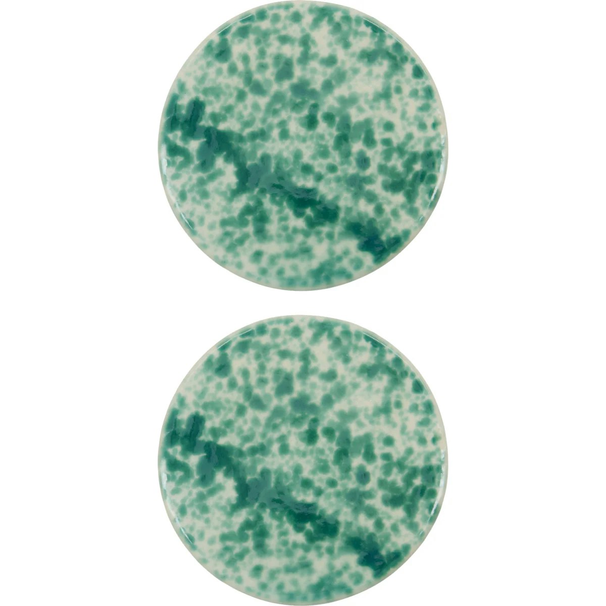 House Doctor Hddiva Serveringsfat 2-pk  -  Serveringsfat Stengods Gr&oslash;nn - 267600020