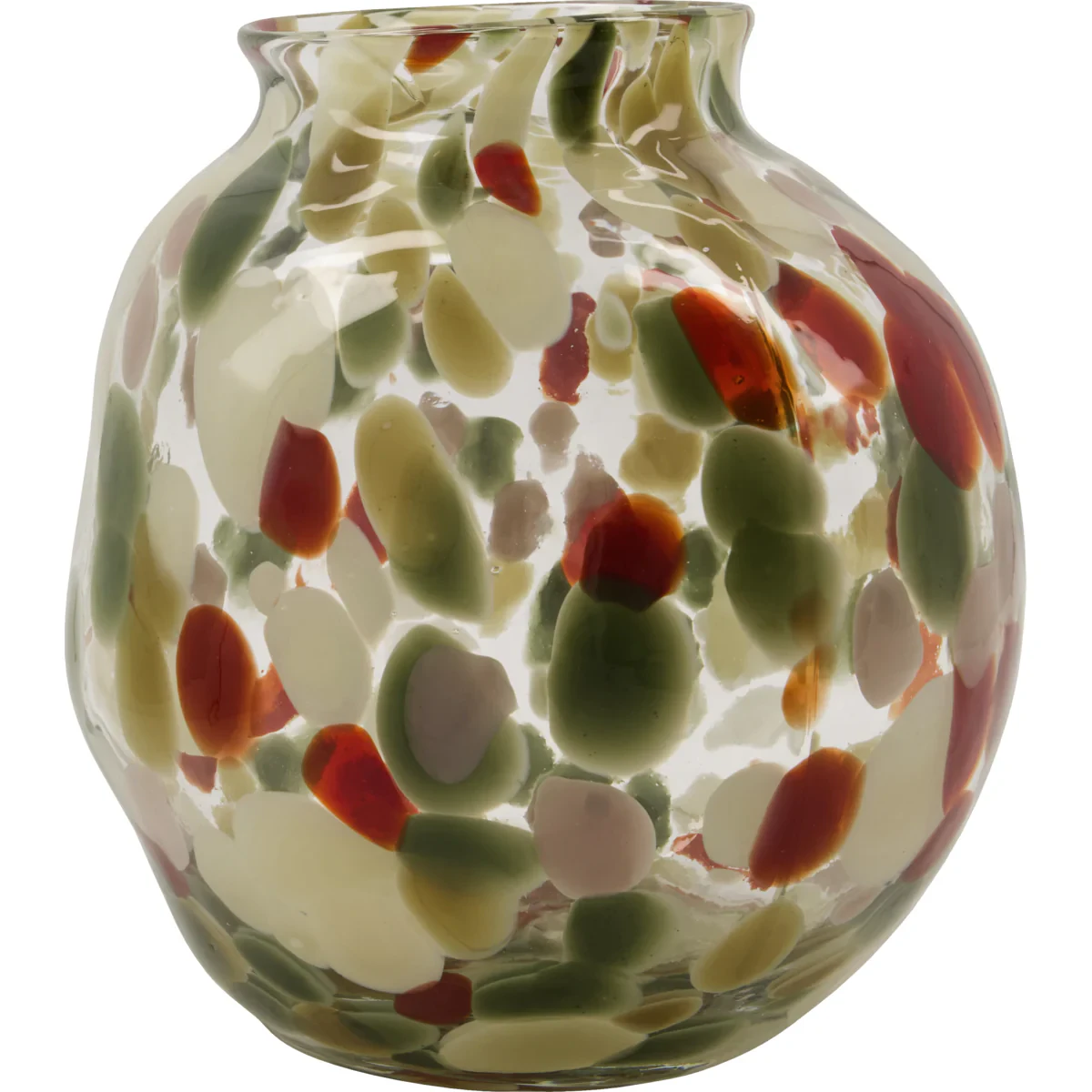 House Doctor Hddot Vase 23 Cm  -  Vaser Glass Multi - 202109215