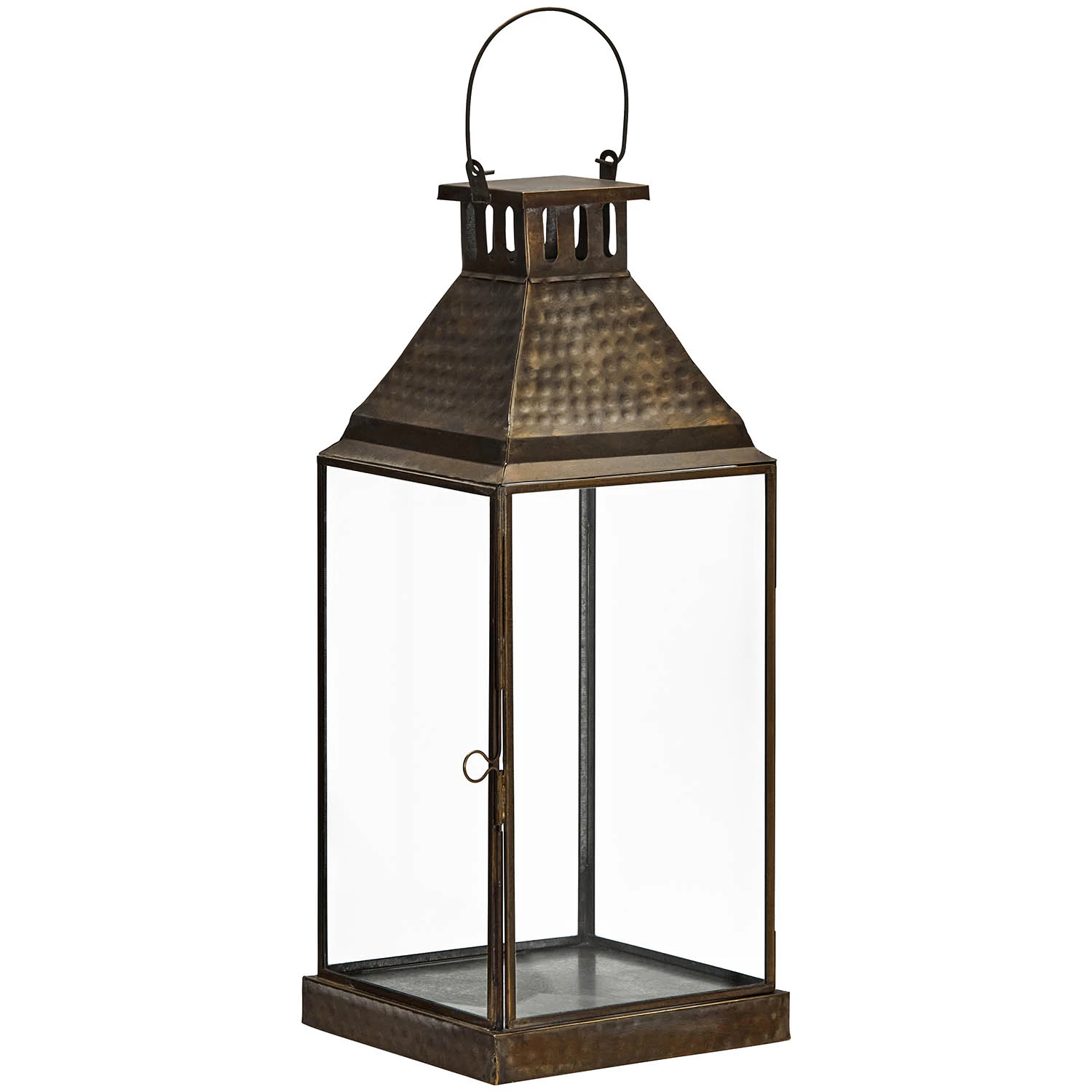 House Doctor Hurricane Hdvivi Antik M&auml;ssingsf&auml;rg Lyslykte -  Lysestaker Jern Antique Brass - 203991115