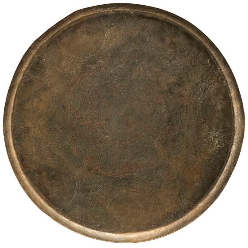 Jhansi Brett 80 cm, Antikk Messing