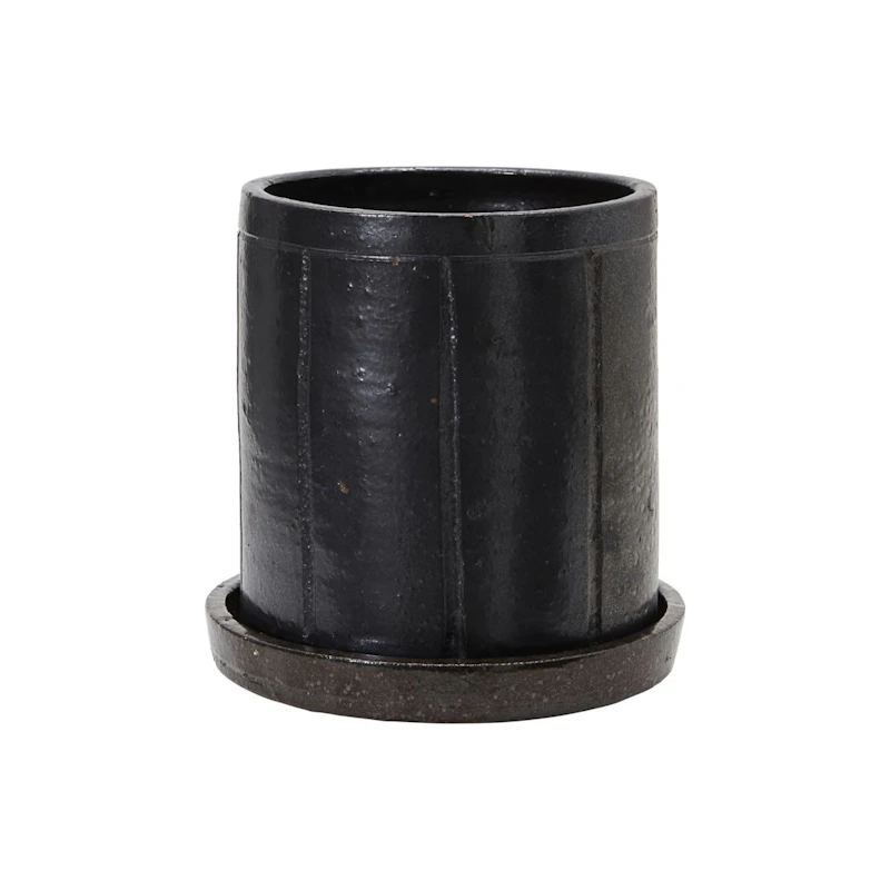 Julian Krukke med Tallerken 22 cm, Brun