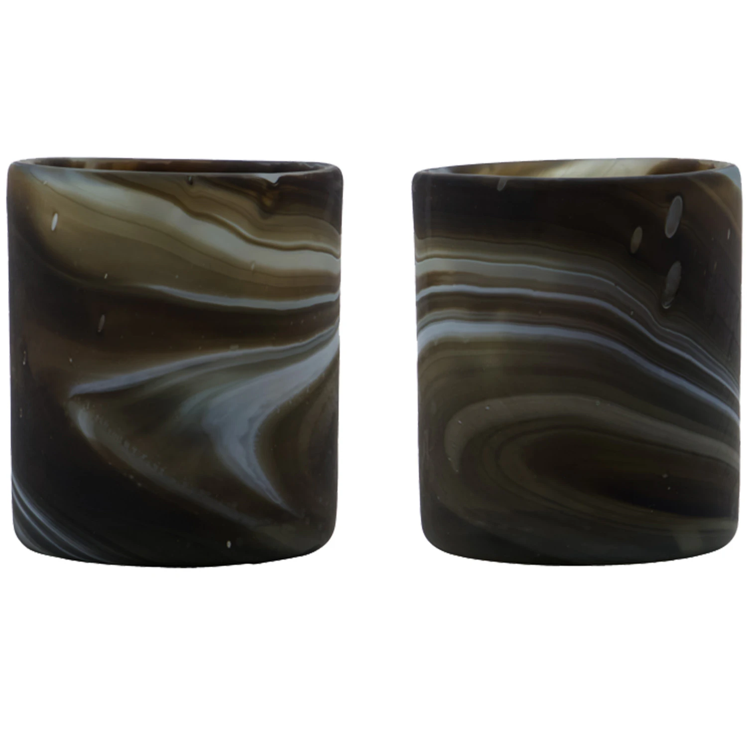 House Doctor Kae Telysholder 2-pk  -  Lysestaker Glass Brun - 900000540