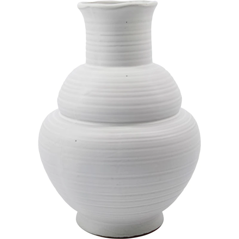 Liva Vase Stentøy H29 cm, Hvit