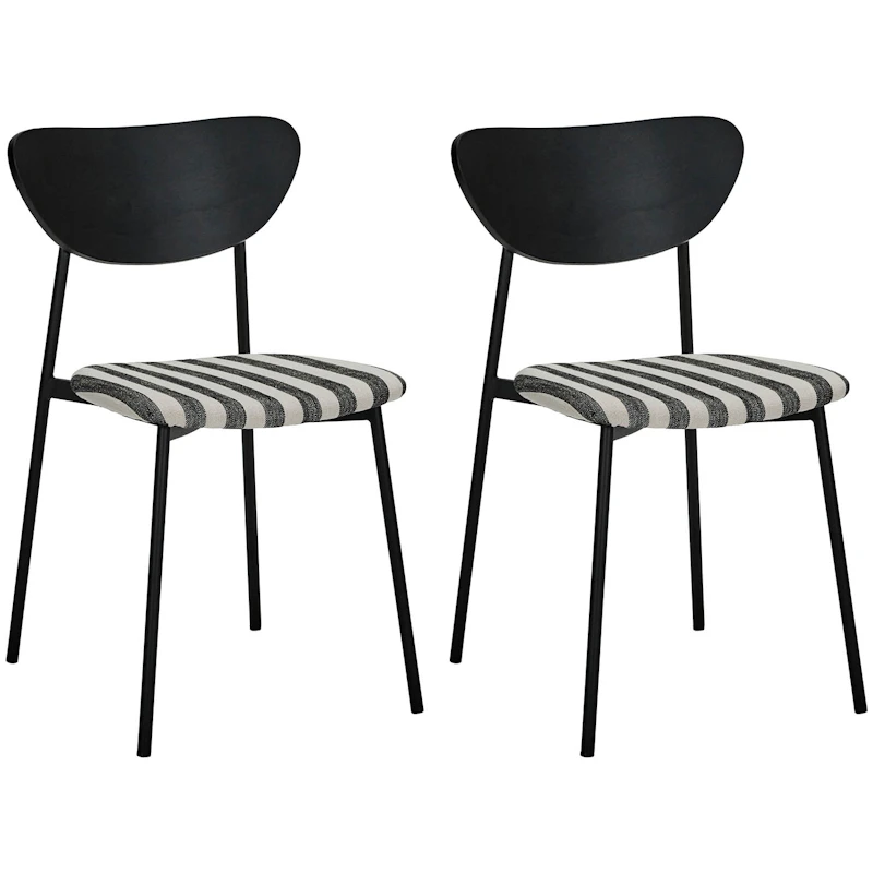 Must Stol 2-pk, Sort/Hvit