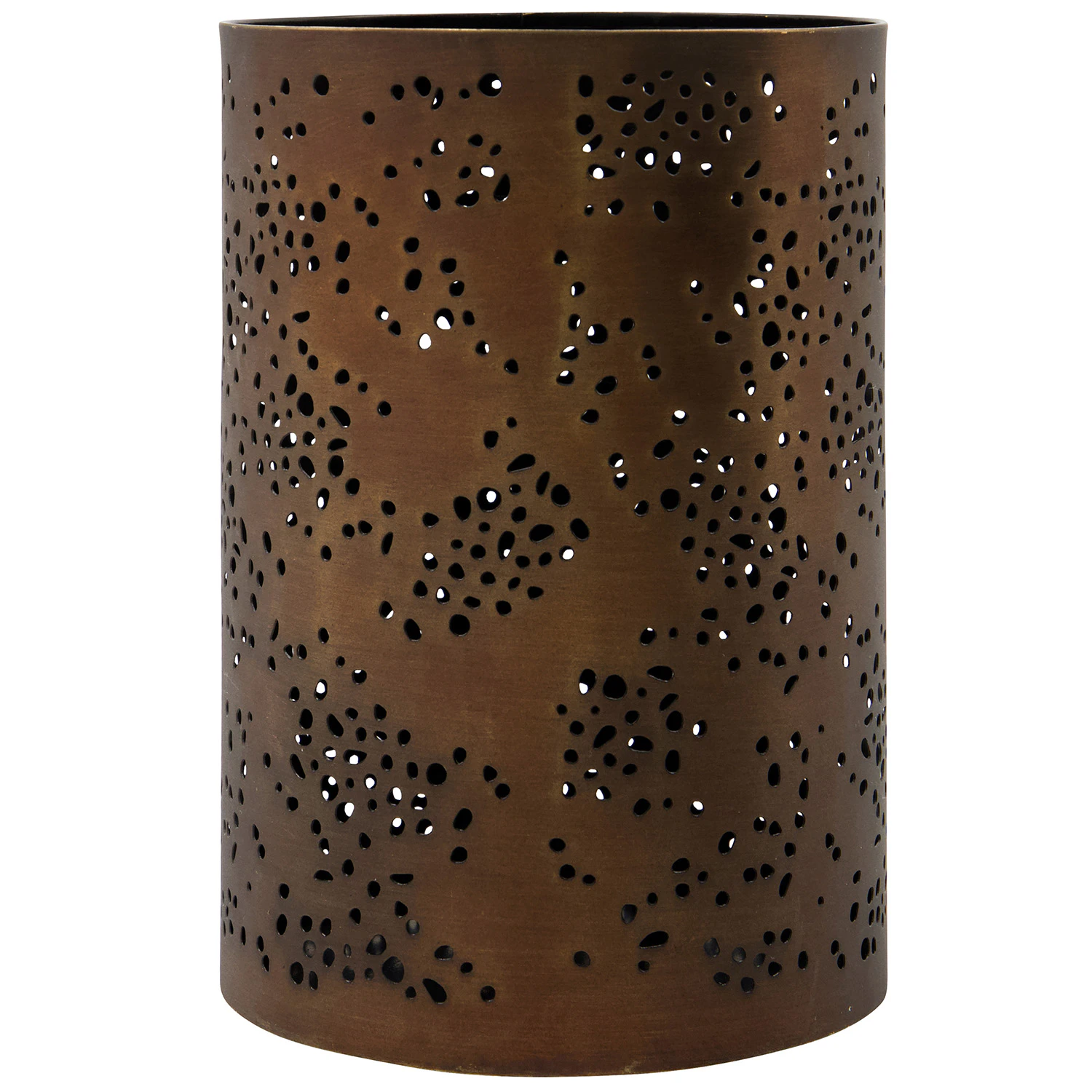 House Doctor Rando Lyslykte 19 Cm -  Lysestaker Jern Antique Brown - 205850941