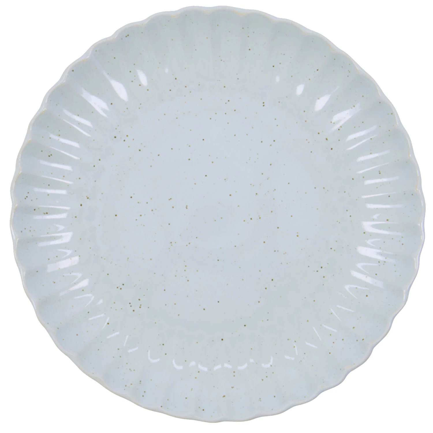 House Doctor Scallop Tallerken &Oslash;26 Cm Lysebl&aring; -  Tallerkener Stengods Lys Bl&aring; - 267710016