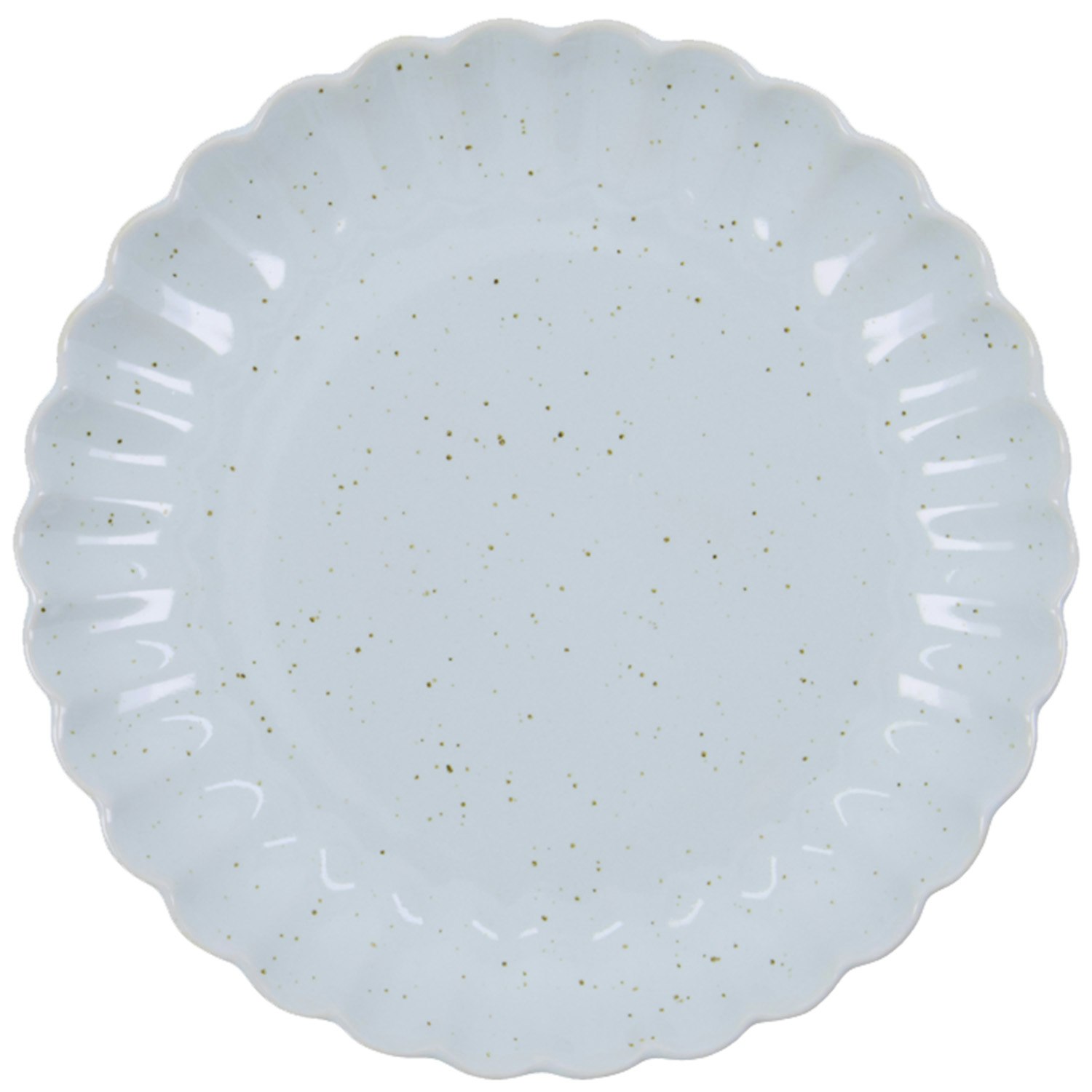 House Doctor Scallop Tallerken &Oslash;20 Cm Lysebl&aring; -  Tallerkener Stengods Lys Bl&aring; - 267710017