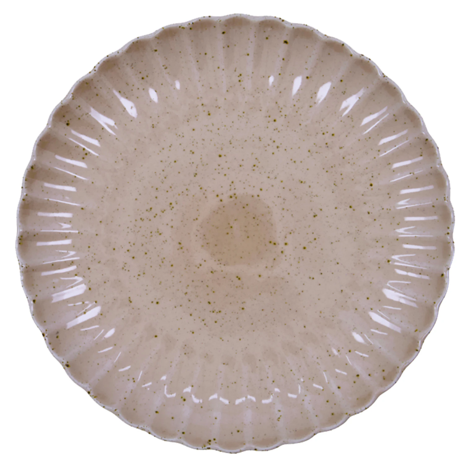 House Doctor Scallop Tallerken &Oslash;26 Cm  -  Tallerkener Stengods Rosa - 900000234